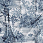 Blue White Jungle Digital Print Manufacturer In Surat